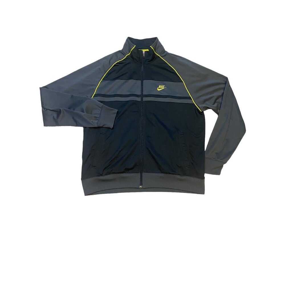 Nike Men's Fleece Full Zip Hoodie Grey Size XXL